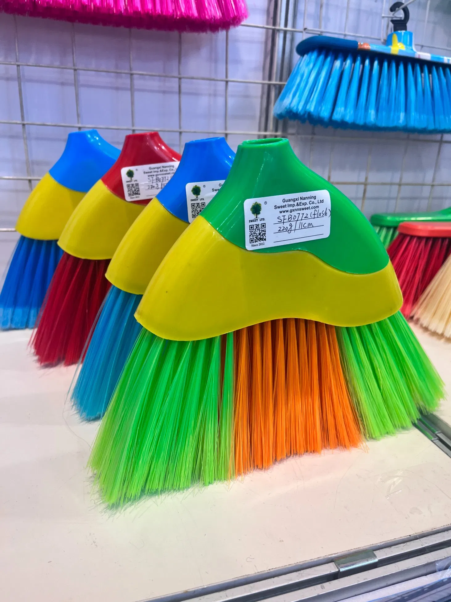High Quality Angle Broom with Wooden Stick