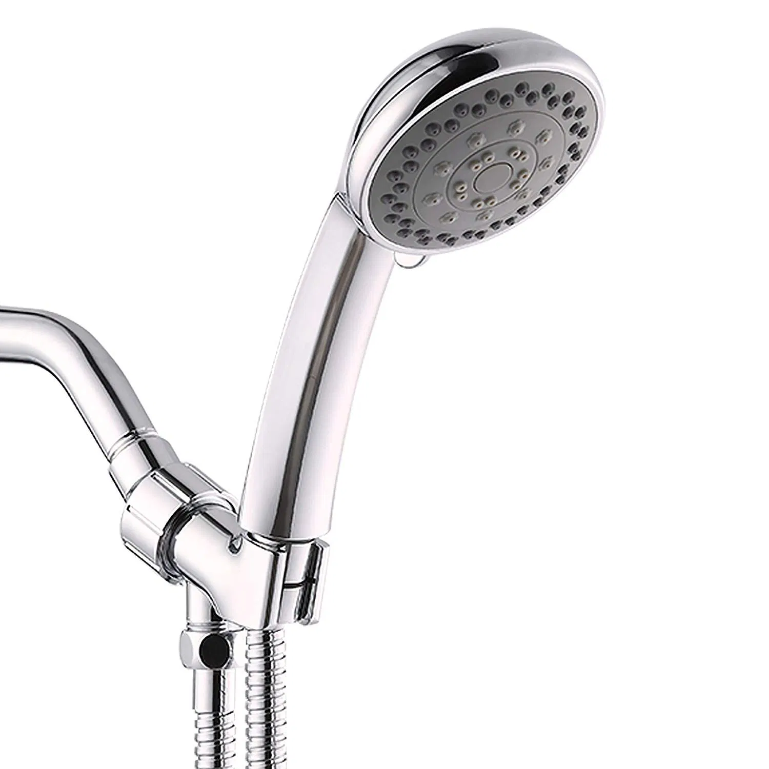 Rainfall Showerheads Anti-Leak Rain Spray Showerhead Chrome- Adjustable Metal Swivel Ball Joint