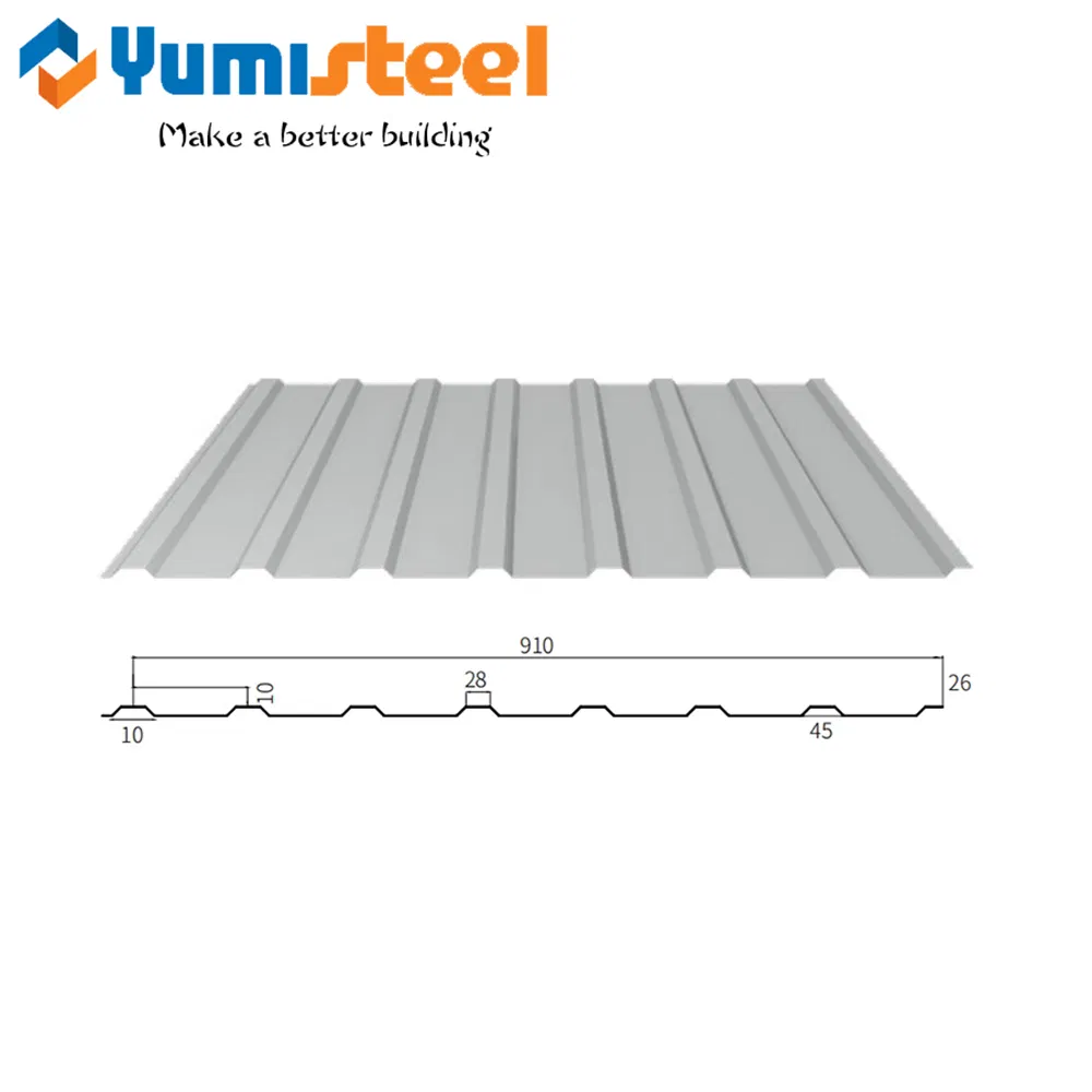 Prefabricated Galvanized Corrugated Metal Sheet for Building