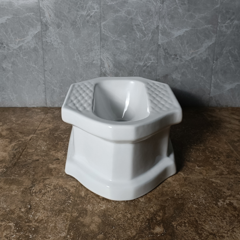 Chaozhou Sanitary Ware Thailand Squat Pan with Platform Ceramic Wc Squatting Pan Cheap Bathroom Squat Toilet Bowl