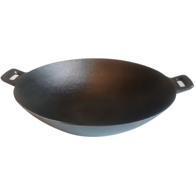 Чугунный вок Cookwin 30 см с крышкой