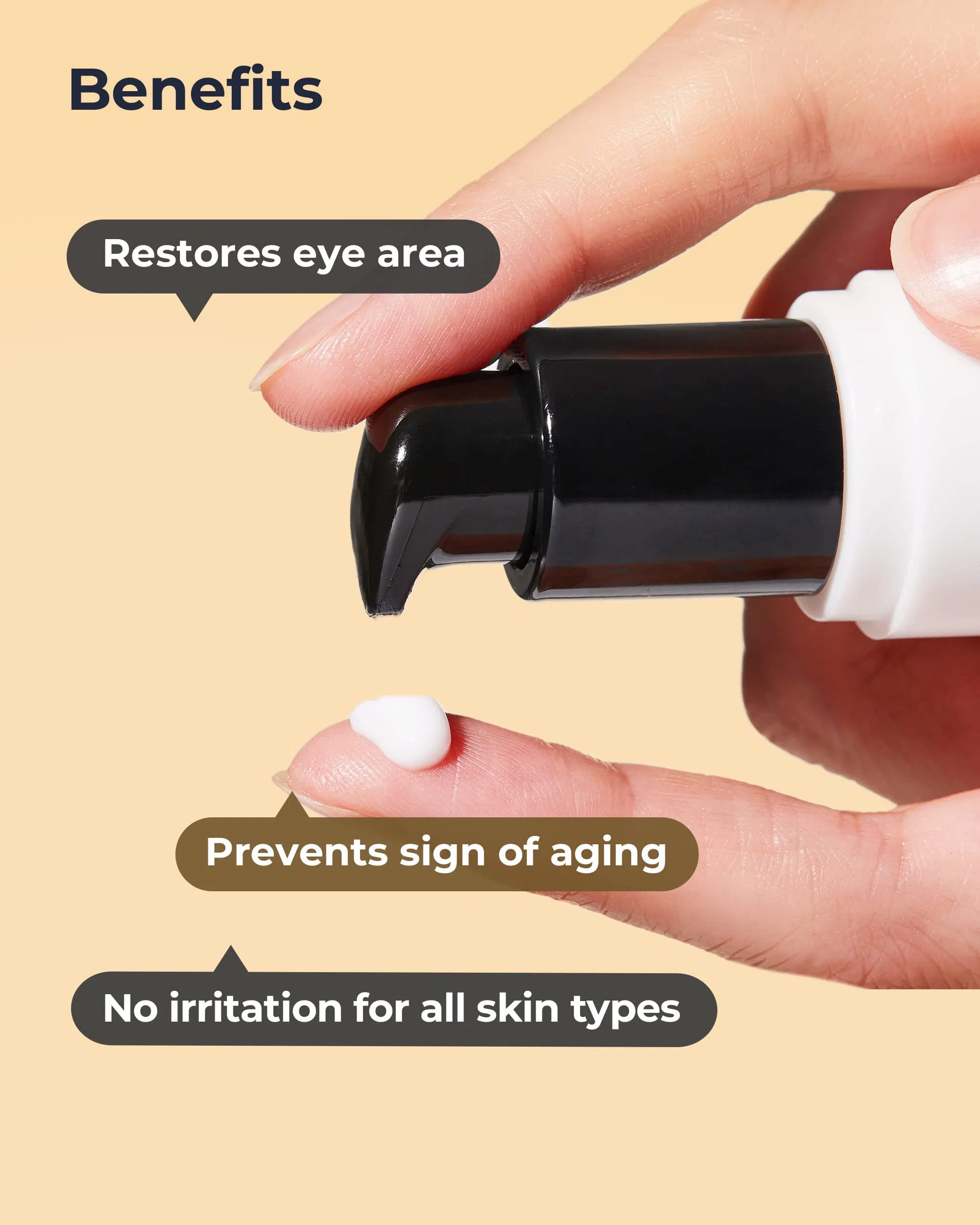 Beauty Cosmetics Skin Care Nourishing Tightening Eye Bags Snail Peptide Eye Cream