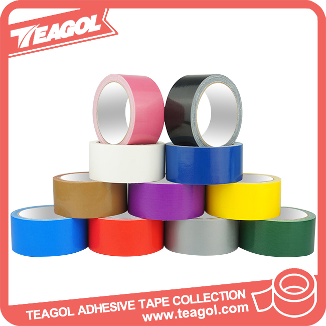 Art Paper Adhesive Waterproof Cloth Tape Pressure Sensitive Single Sided Cloth Duct Tape