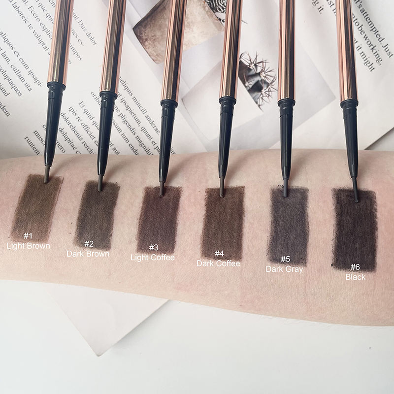 Create Your Own Brand Eyebrow Pencil Waterproof Double Headed Automatic Eyebrow Pencil