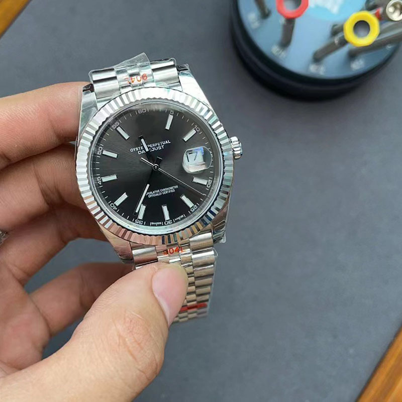 Best Quality Moissanite Automatic Mechanical Watches 1: 1 Super Clone Swiss Clock Calendar Steel Strip Luxury Gift Metal Watch