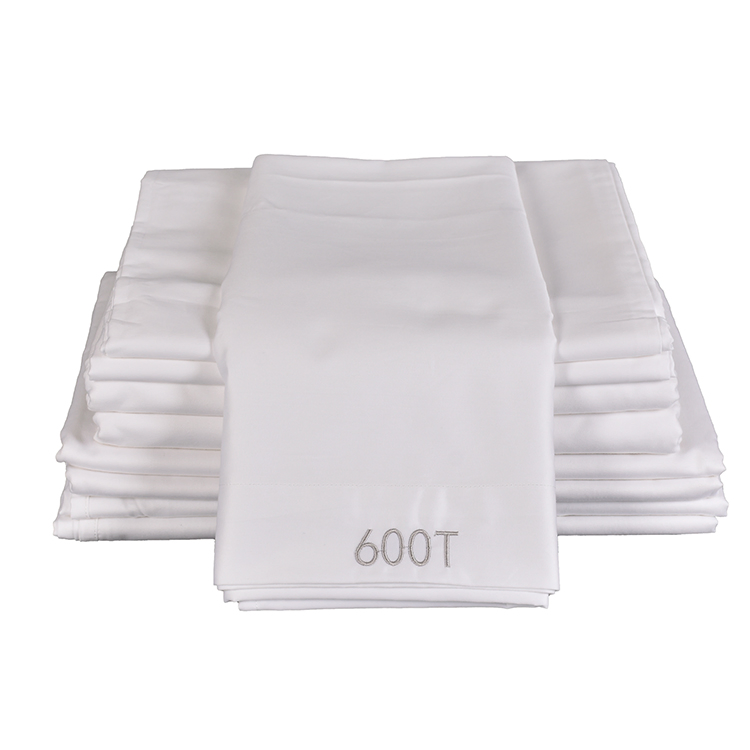 Wholesale Hotel 600t Full Size Fitted Cotton Bed Sheets