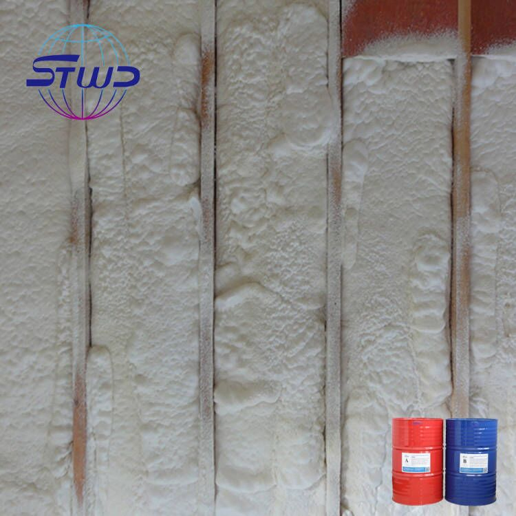 Low Density Spray Polyurethane Foam Wood Structure Buildings Heat & Sound Insulation