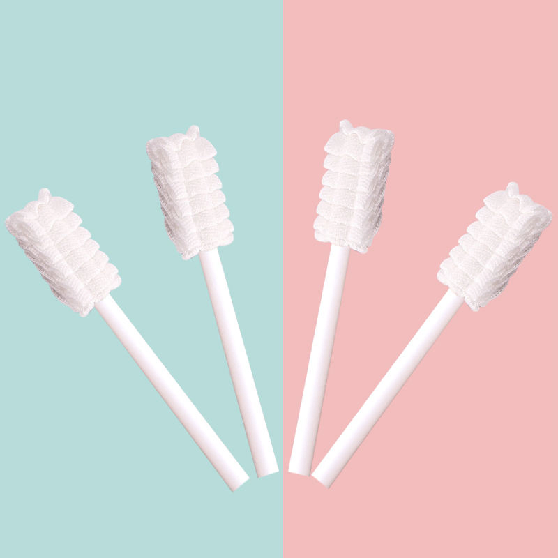 Hot Selling Disposable Cotton Toothbrush Oral Tooth Cleaner