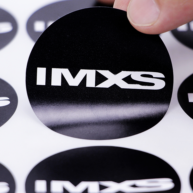 Waterproof Vinyl Label Business Circle Logo Label Printing 3inch Round Sticker Roll