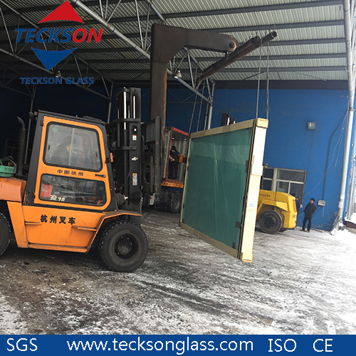 Clear Tinted Acid Etched Patterned Laminated Tempered Glass