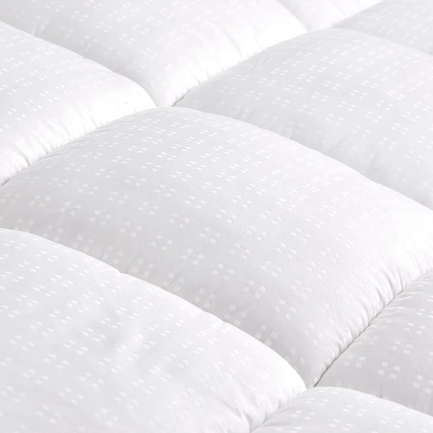 Super Soft Mattress Topper Thick Fluffy Mattress Cover with Deep Pocket