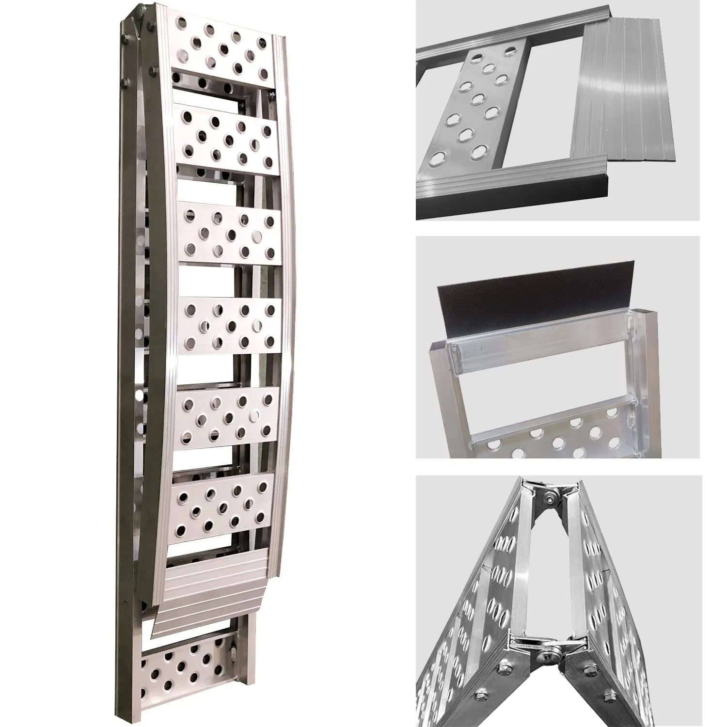 Складная алюминиевая рампа для мотоцикла и квадроцикла, грузоподъемность 1500 фунтов