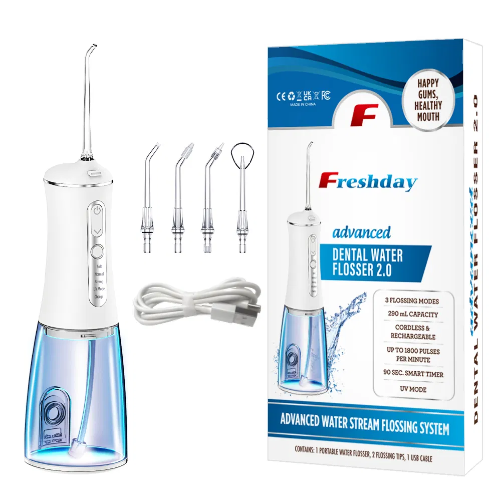 Clean Dental Residues Portable Cordless Dental Water Flosser Irrigator for Oral Cleaning