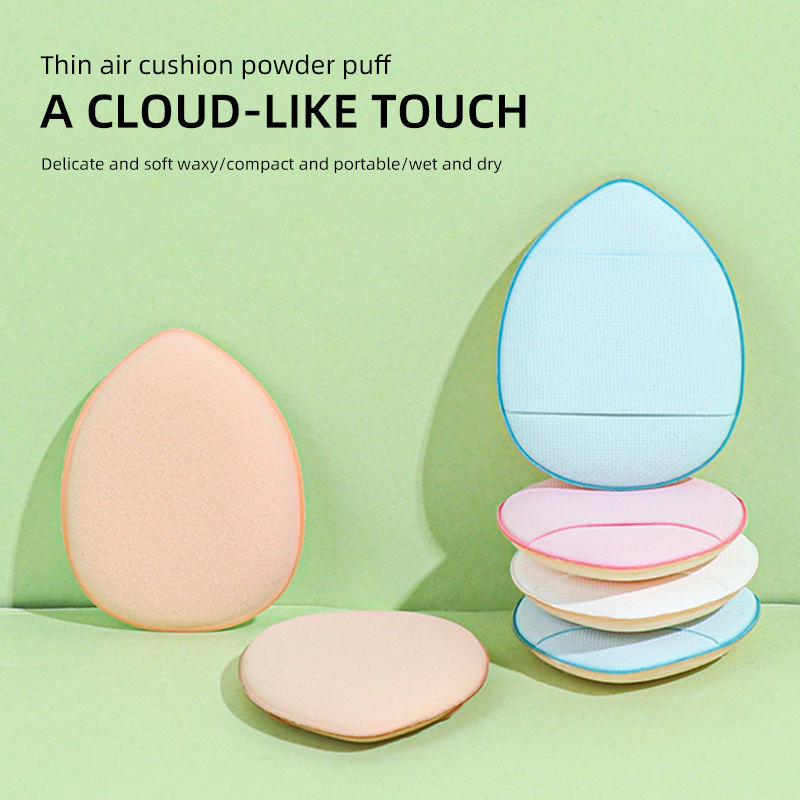 New Super Soft Latex-Free Custom Logo Finger Mini Air Cushion Puff Cosmetic Makeup Sponge Powder Puff Concealer Makeup Sponge