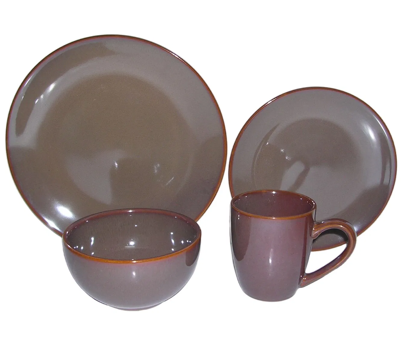 Elegant Ceramic Reactive Glaze Dinnerware Set for Stylish Dining
