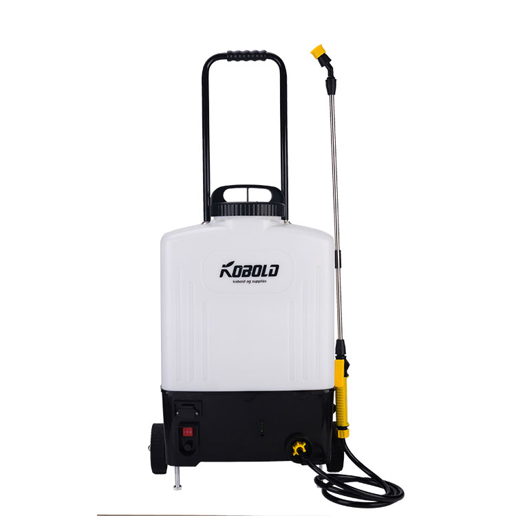 16 Liter HDPE Material Trolley Battery Sprayer with 9ah 12V Lead-Acid Battery