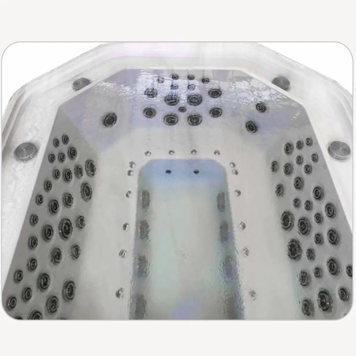 SPA-ванна с гидромассажем, LED-подсветкой и Bluetooth
