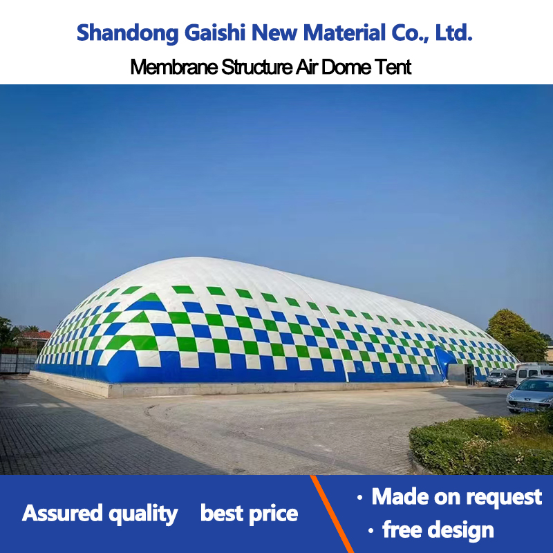 Large Air Supported Sports Domes Inflatable Membrane Structure for Tennis Courts Park