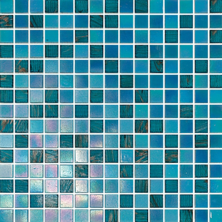 Мозаика из стекла Blue Iridium, 20x20 мм