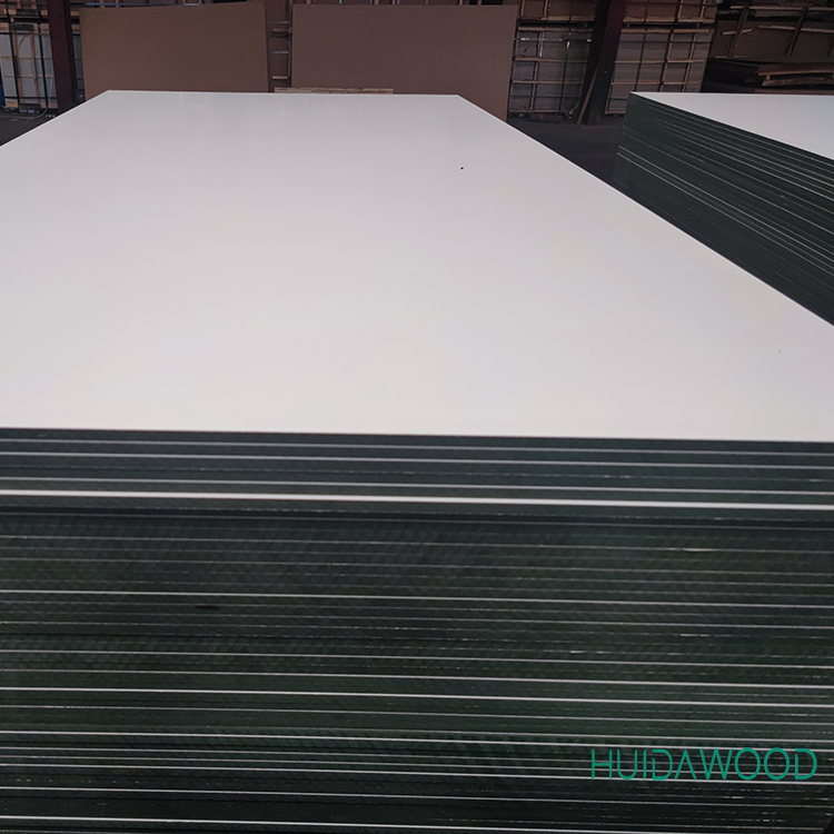 12mm Thickness New Arrival Melamine Green Color MDF Usage Adequate for Making Furniture or Industr