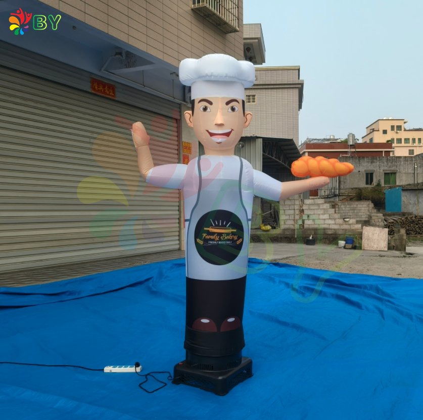 Advertising Inflatable Air Dancer Inflatable Chef Sky Dancer Custom Shape Air Man for Event