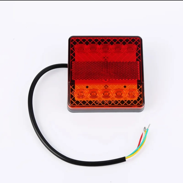 Rectangular LED Combination Tail Lamp for Truck Trailers