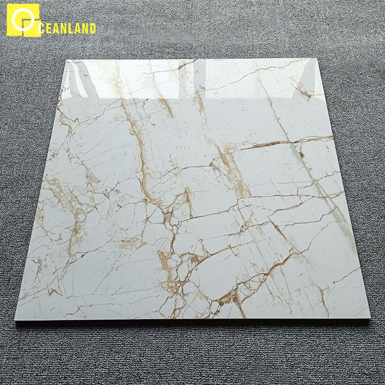 Foshan Home 600X600 Gray Polished Glazed Porcelain Floor Tile Price