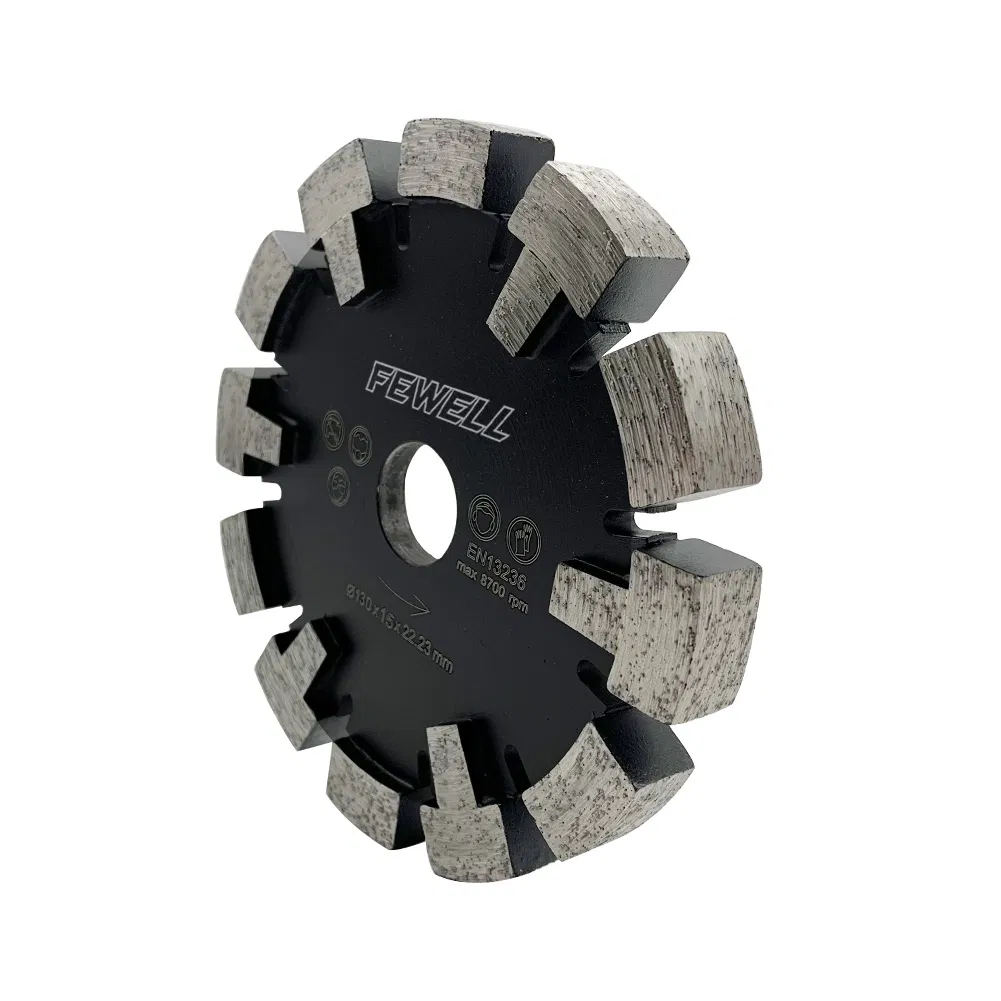 130*12*22.23mm 15mm Thickness Wall Underfloor Heating Cutting Diamond Tuck Point Saw Blade for Grooving Hard Concrete Granite Beton