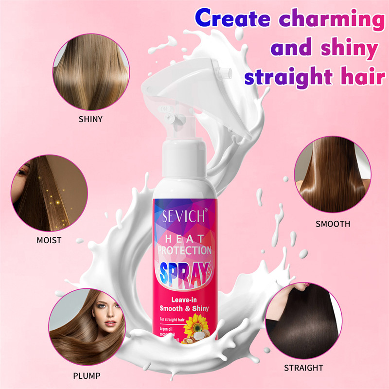 Hair Spray Wholesale Custom Private Label Castor Avocado Oil Heat Protect Spray for Hair