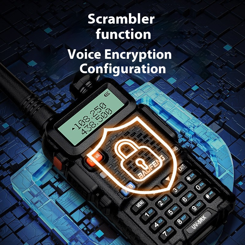 Рация UV-5RX с шифрованием, 16 каналов, 5 км