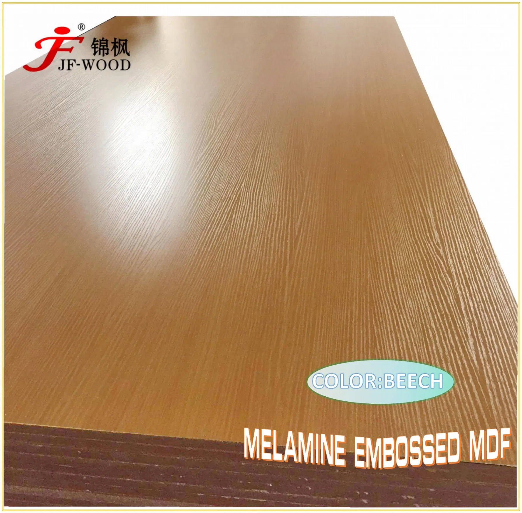 Furniture Grade Wood Grain Color Solid Color Melamine MDF/HDF