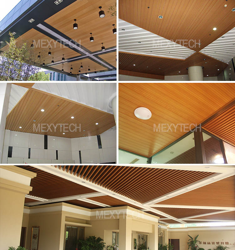 Fire Resistance WPC Flat Decign Ceiling for House Decoration