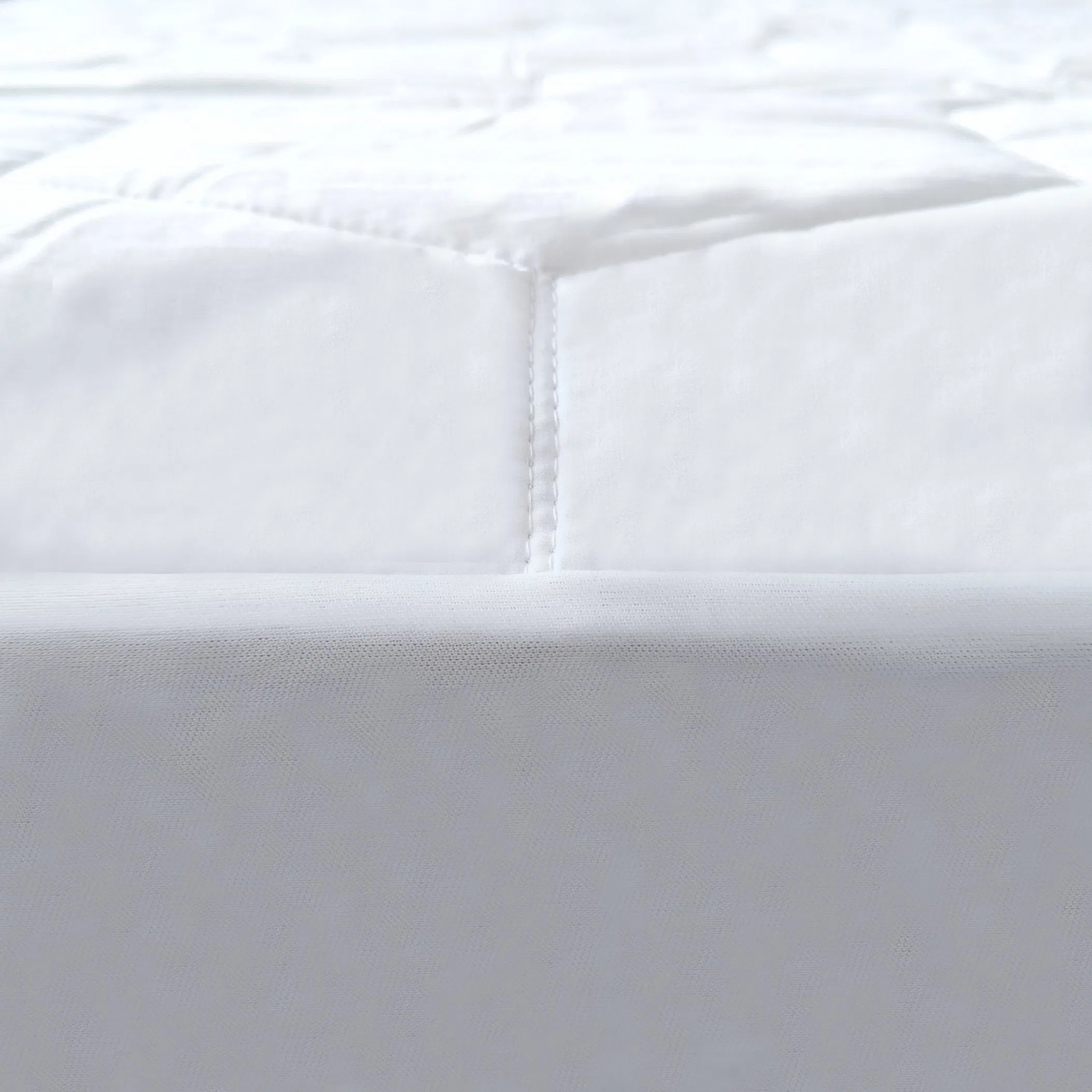 Queen Quilted 100% Cotton Woven Mattress Protector Breathable Waterproof Quiet Soft