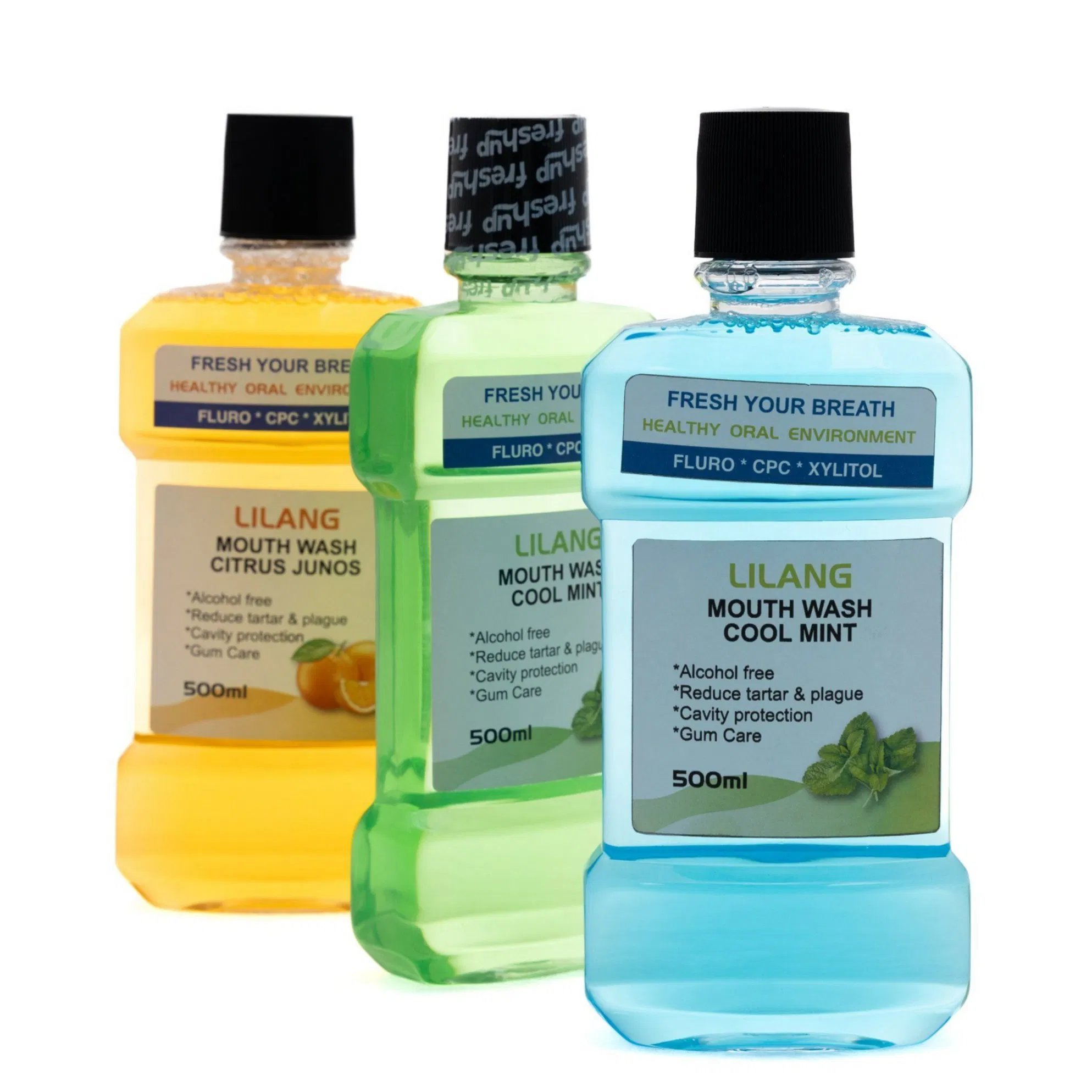 Complete Oral Care Mouthwash to Clean Entire Mouth, Freshen Breath, and Leave a Feeling of Total Cleanliness and Wellness.