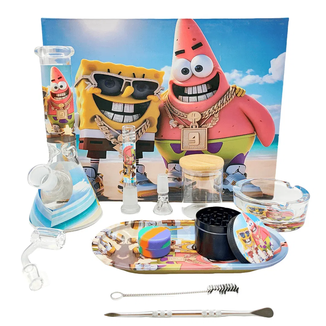 11-Piece Smoking Set with Cigarette Grinder Ashtray and Storage Jar
