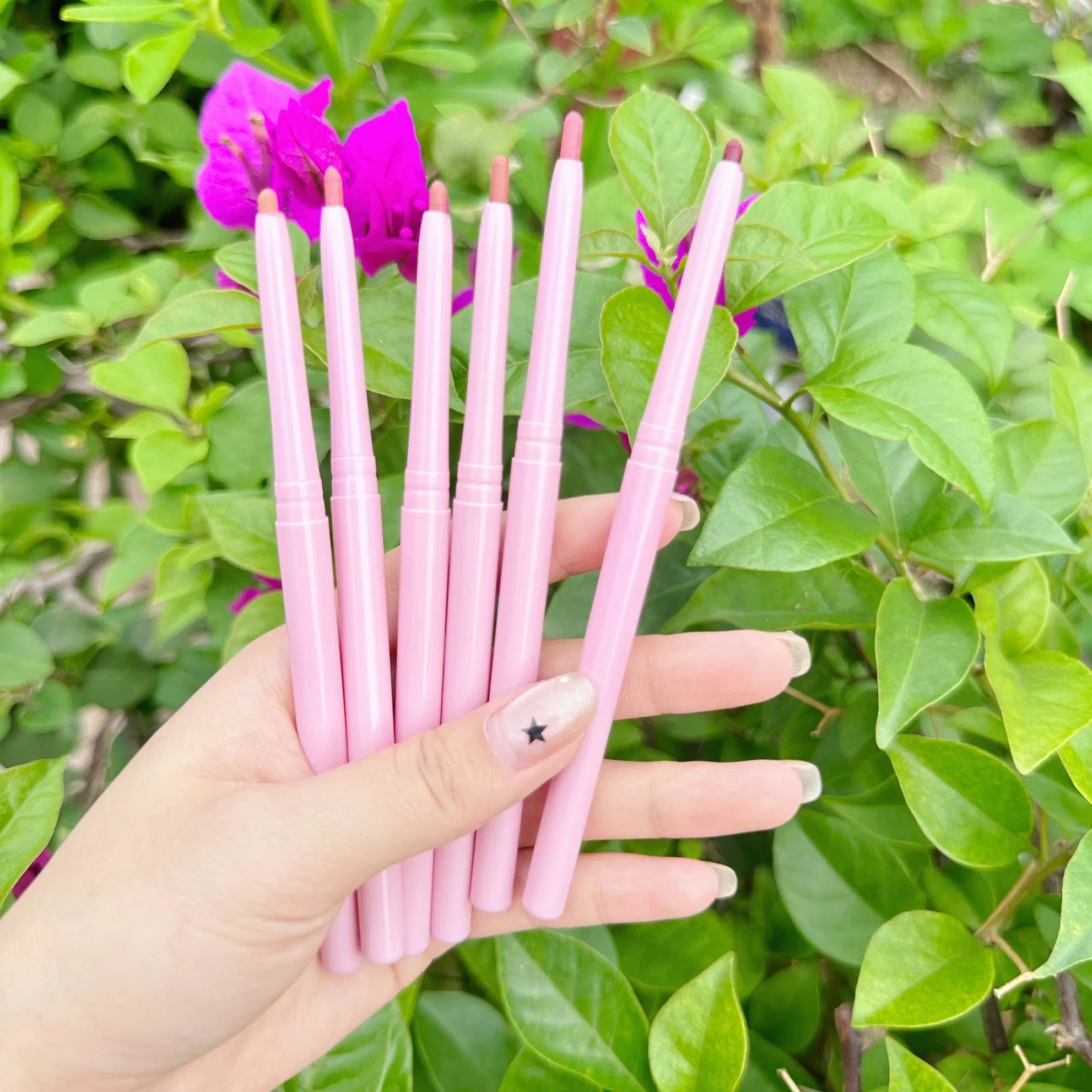 Customize Vegan Lip Liner Waterproof Private Label Pink Retractable Lipliner Creamy Twist Lip Liner