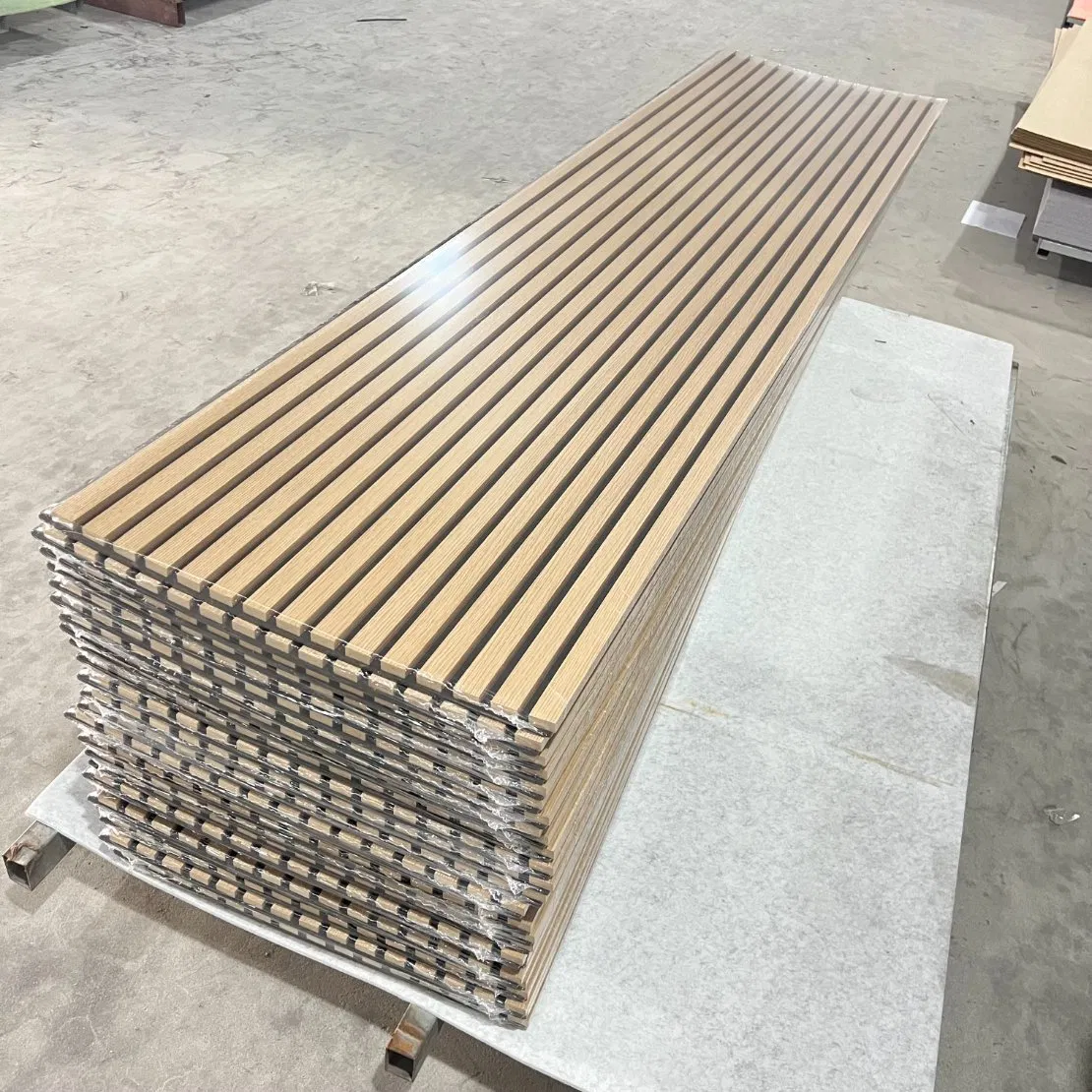 3 Sides Soundproof Wall Panel MDF Acoustic Panel Wooden Sound Pet Design