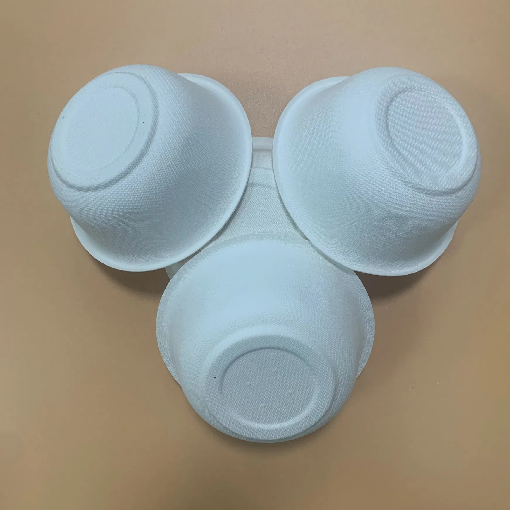 Biodegradable Disposable Sugarcane Paper Fiber Pulp Mould Soup Salad Bowl Sugarcane Bagasse Bowl