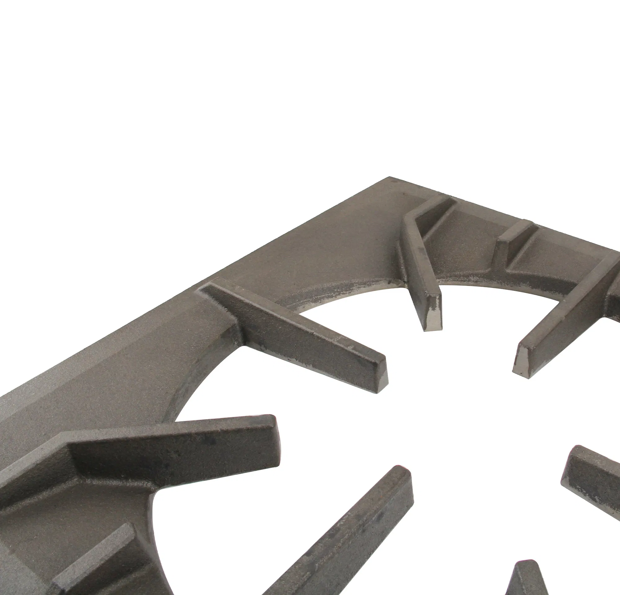 Durable Customized Cast Iron Oven Support Grate with Hi-Heat Semigloss Black Paint