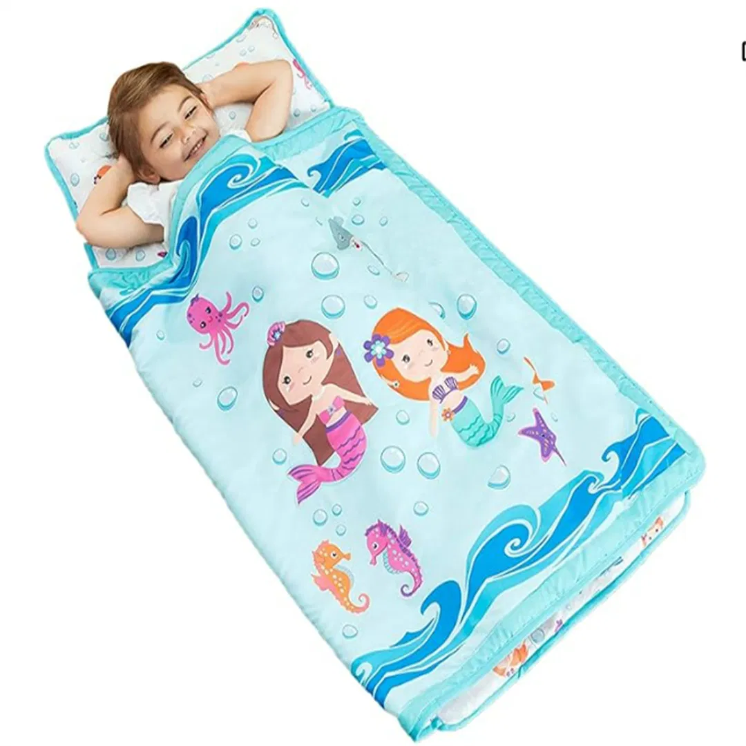 Toddler Nap Mat with Removable Pillow