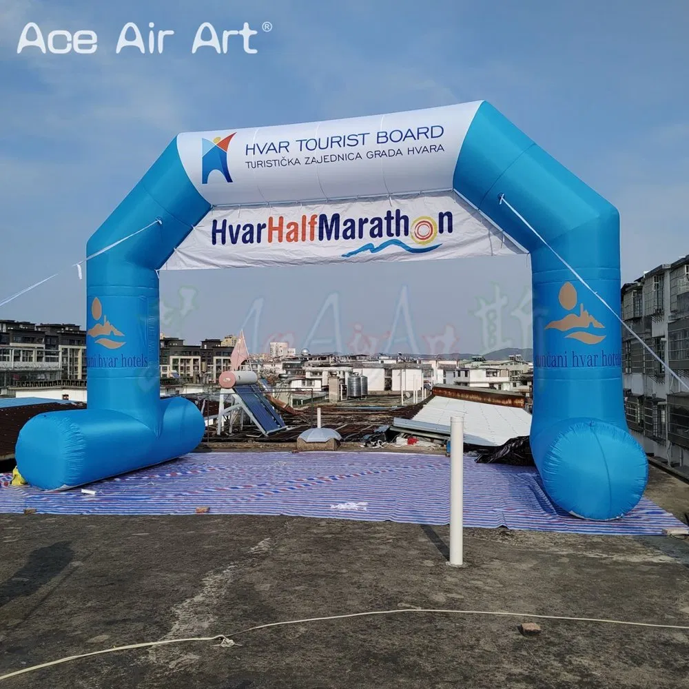 Custom Free Standing 8.3mwx5.65mh Inflatable Archway Start Finish Line Arch Sport Archway with Logo for Sports Racing