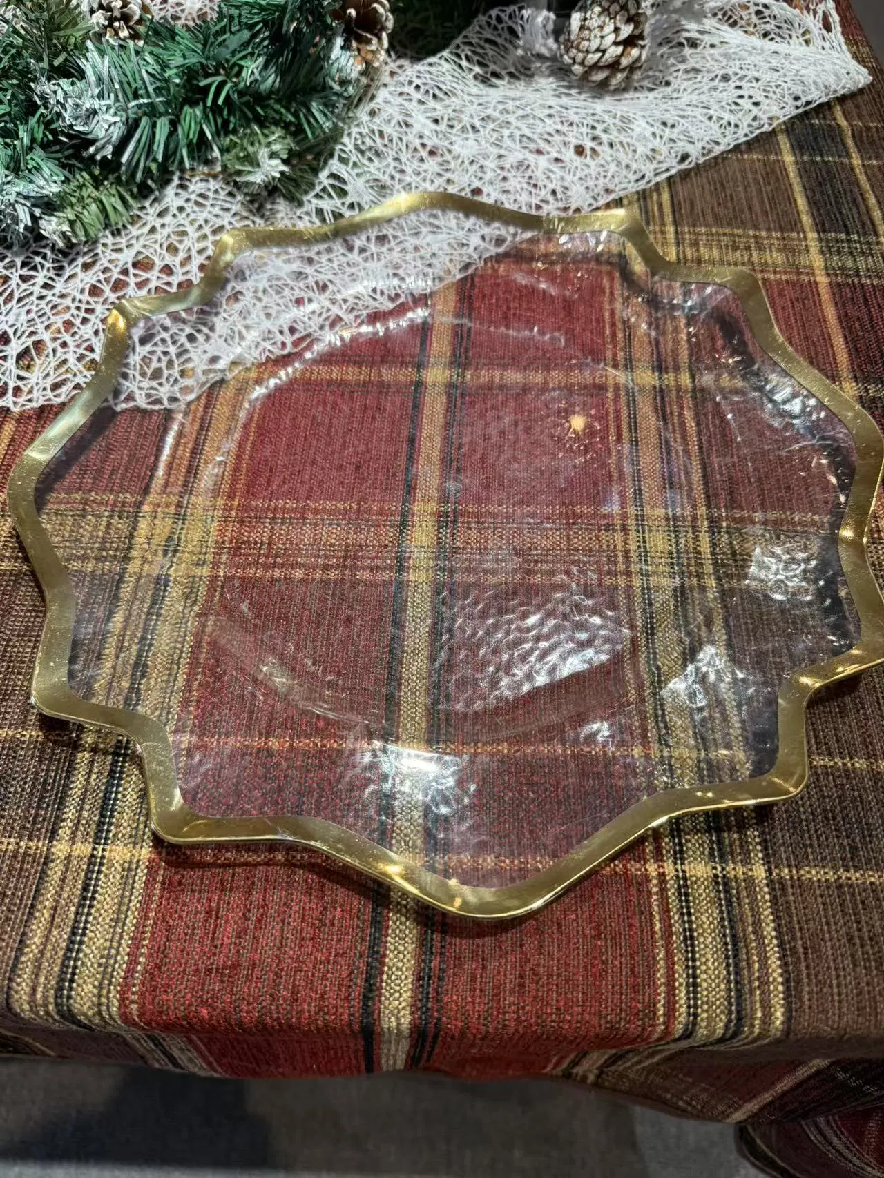 PP Plastic Charger Plate Party/Wedding/Resturant Use