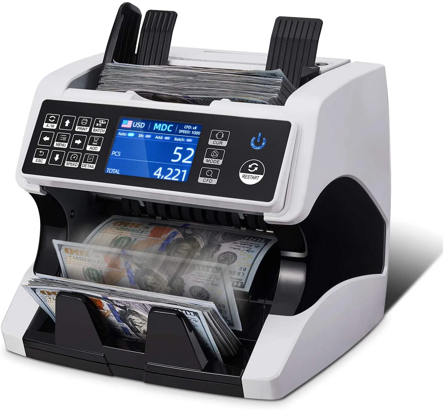 Cashing Counting Machine Financial Equipment Bill Counters Counterfeit Detector Money Counter Banknote Counter Money Counter