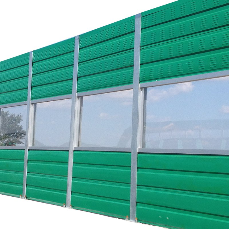 High Performance Acoustic Barrier Aluminum Panel Concrete Wall Soundproof Fence for Traffic Noise Reduction