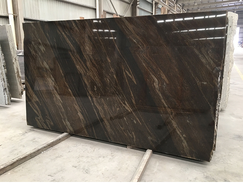 Natural Polished Quicksand Brown Marble Slab for Coutertop Wall Floor Decoration