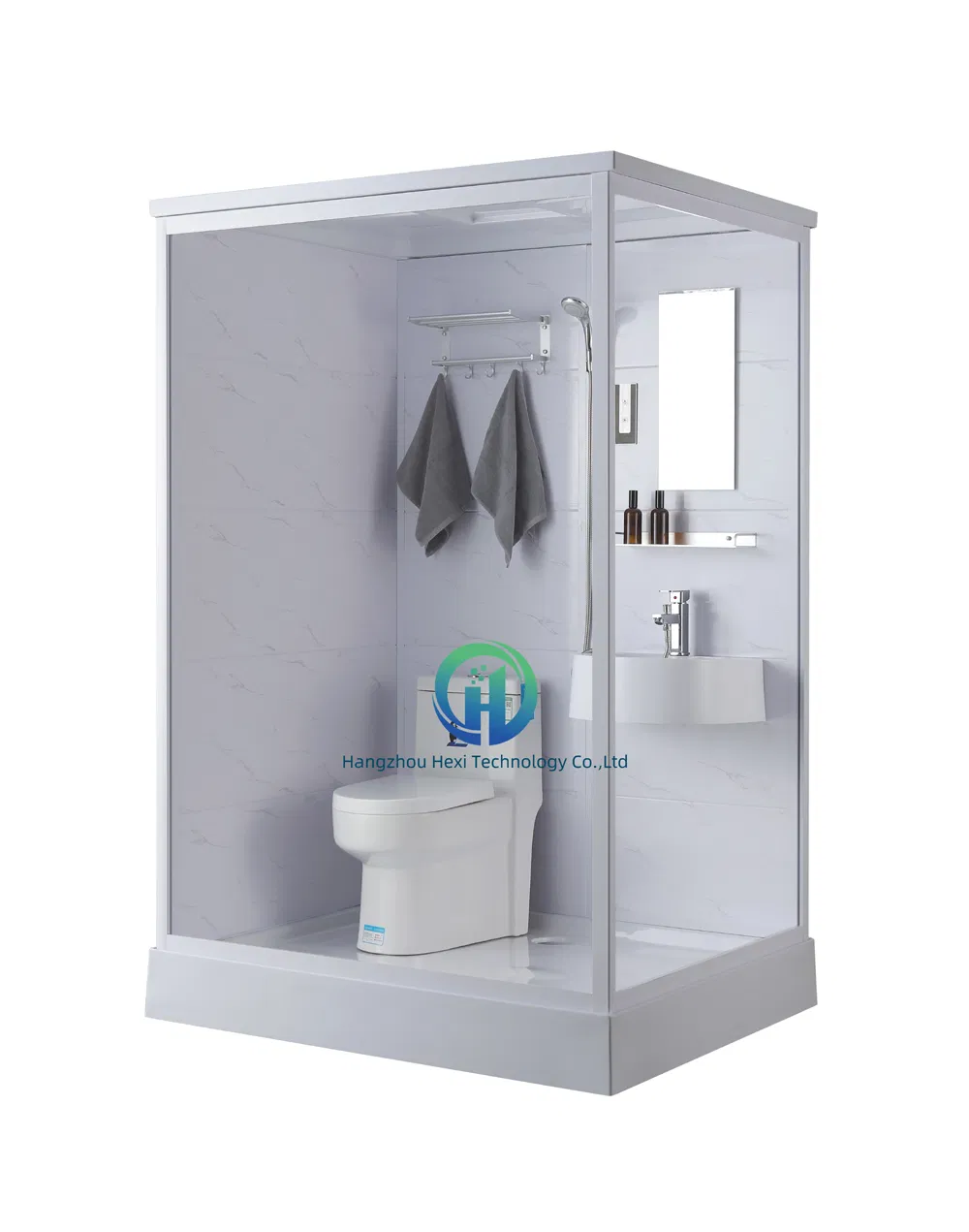 Wet and Dry Bathroom and Prefab with Swing or Sliding Door