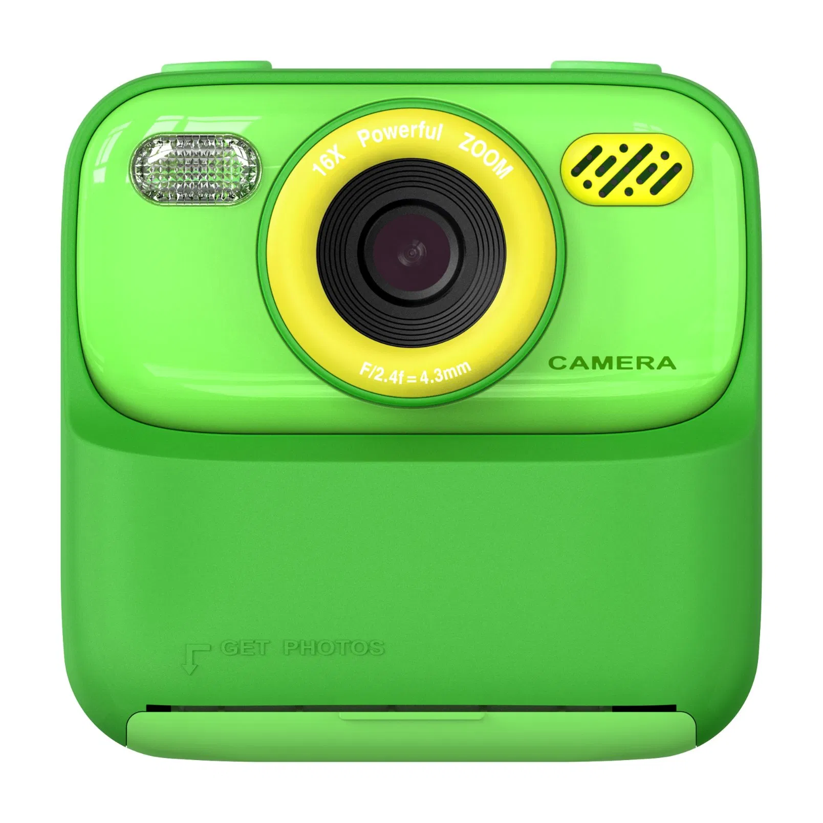 Детская камера P79 Instant Print с игрой, 1080P, зелёная