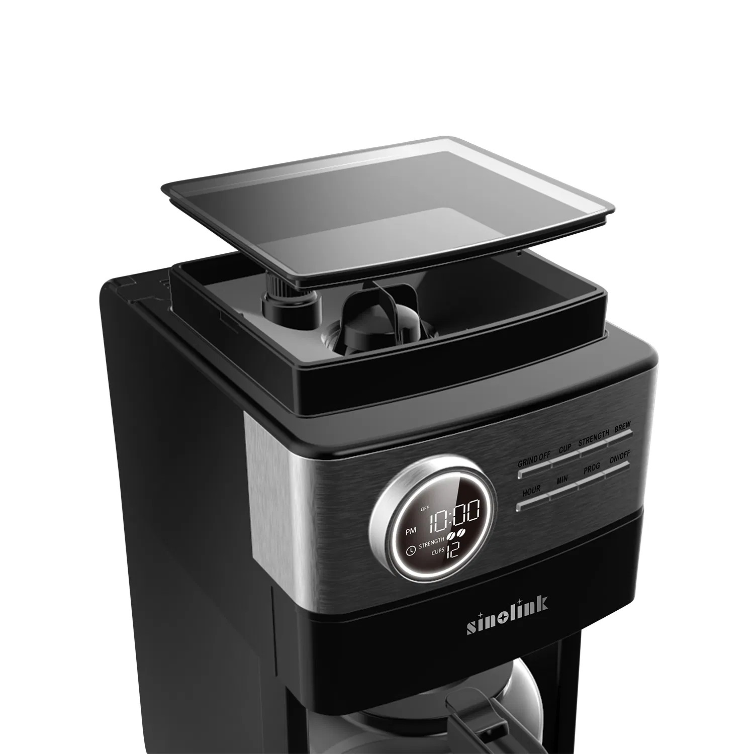 12 Cup Automatic Grind and Brew Programmable Drip Coffee Maker