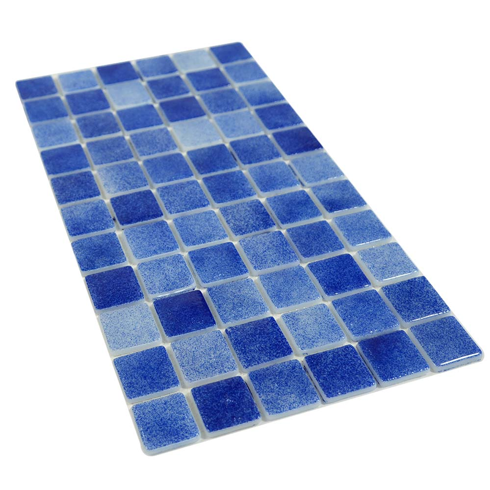 Customized Luxury Elegant Irregular Marble Bathroom Ceramic Tile for Bathroom Living Room Nature Stone Stunning Blue Glass and Marble Mosaic Tiles