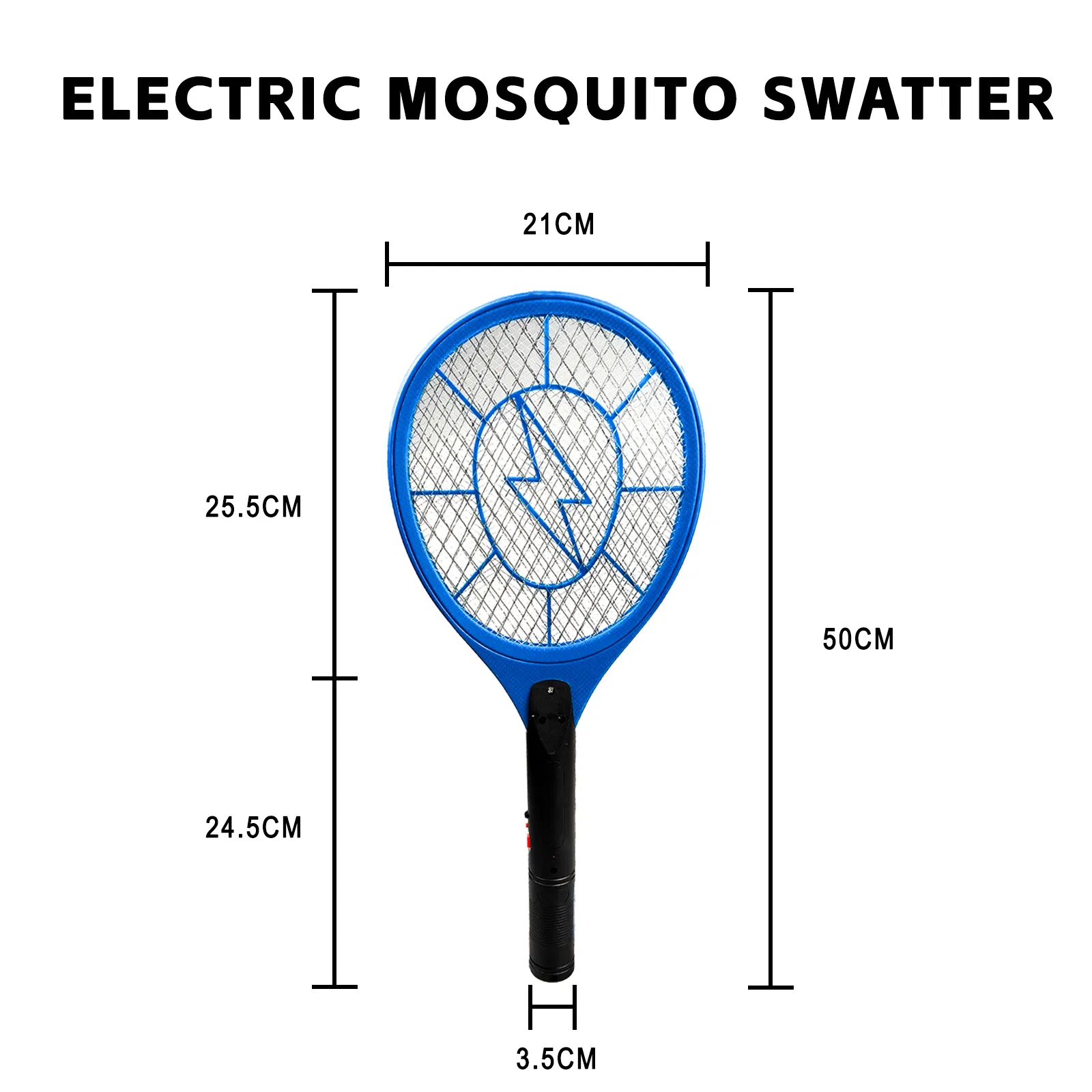 Electric Fly Swatter Handheld Bug Zapper Fly Swatter Mosquito Killer Attractant LED